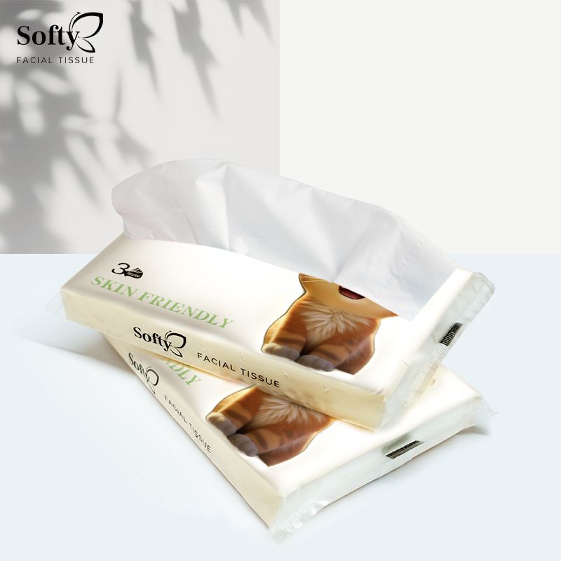 【10packs】Softy Tough Tissues Paper Comfort Thick Tebal 3 Lapisan 120 Helai 137*175mm Tisu Pocket Tisu Kereta