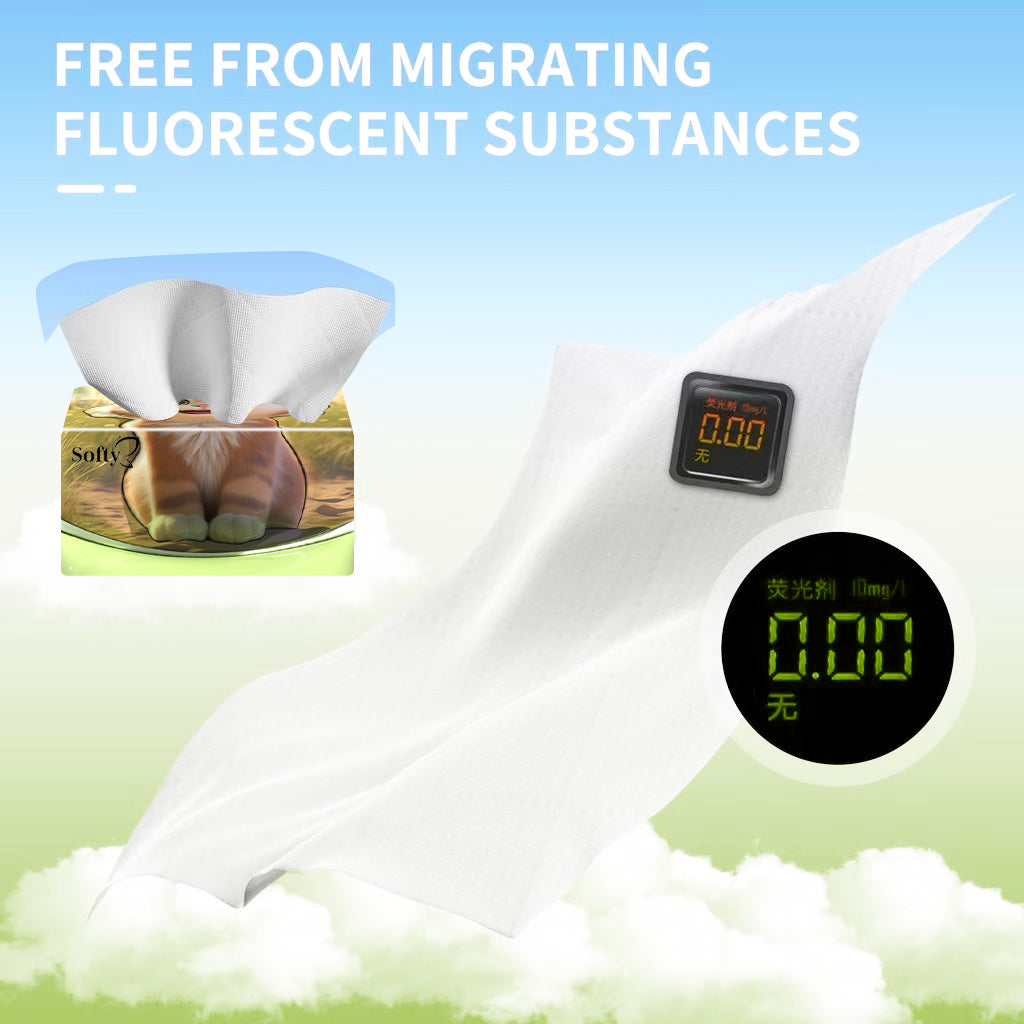 【20packs】Softy Air-Cushion Face Tissue Paper Comfort Thick 400pcs 145*175mm Cotton Supplies Skincare