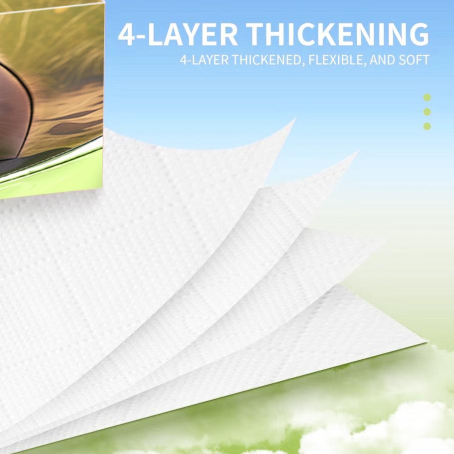 【20packs】Softy Air-Cushion Face Tissue Paper Comfort Thick 400pcs 145*175mm Cotton Supplies Skincare
