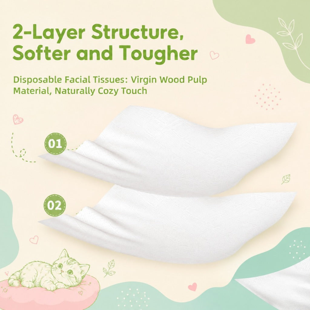 [4 pek Tisu Softy] Softy Tissue Gantung Hanging Tissue Viral Facial Tissue Tissue Paper 120*175mm Free 2 Hook 2 Lapisan
